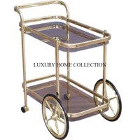 Chariot de service en métal pratique et accrocheur, parfait pour améliorer les expériences culinaires à la maison et en plein air au prix de gros