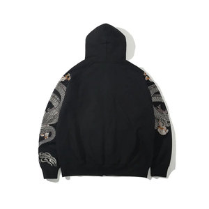 Vente en gros 2024 Pull à capuche uni personnalisé de haute qualité 100% coton pour homme, style décontracté hip-hop streetwear, écologique - Product Image 2