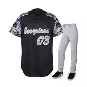 Uniforme de Béisbol Juvenil de buena calidad, uniforme de béisbol de diseño personalizado de fábrica OEM, ropa de hombre, uniforme de béisbol - Product Image 4
