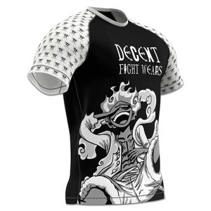 Rashguard BJJ à manches courtes personnalisé, respirant, à compression, pour enfants et adultes - Équipement d'entraînement professionnel de grappling MMA - Product Image 3