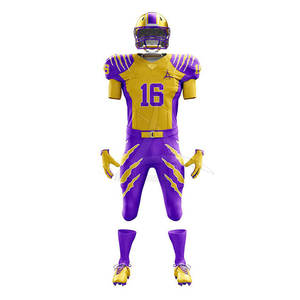 ชุดยูนิฟอร์มอเมริกันฟุตบอลแขนสั้นไซส์ใหญ่ ระบายอากาศได้ดี พร้อมโลโก้สั่งทำพิเศษ วัสดุคุณภาพสูงสำหรับสโมสรและทีม - Product Image 2