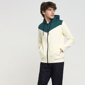 Sudadera con capucha y cremallera de algodón pesado bordada con logotipo personalizado, sudadera de invierno de manga larga, ropa deportiva para correr - Product Image 4