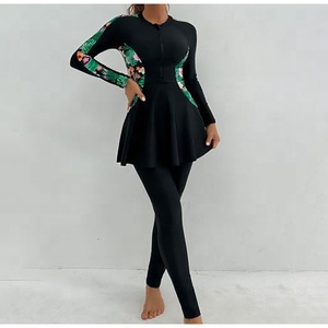 Traje de Baño Modesto de Cobertura Completa para Mujer, Ligero, Islámico, con Mangas Largas, Tejido de Secado Rápido, Cómodo para la Playa - Product Image 4