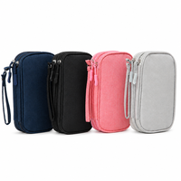 Sac de rangement numérique en tissu Oxford, pochette de rangement de voyage polyvalente pour accessoires électroniques, papeterie, cosmétiques