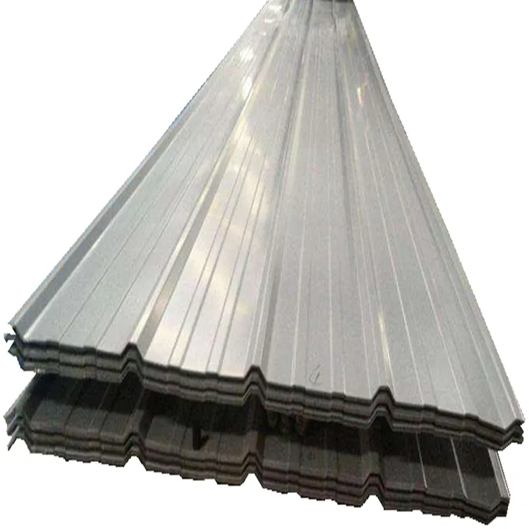 गैल्वेनाइज्ड छत स्टील शीट सस्ते रंग जिंक नालीदार धातु छत टाइल 0.5 मिमी मोटी पीगी छत शीट