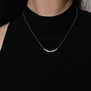 Collar con Bisel Graduado Redondo y Elegante, Diamante Cultivado en Laboratorio de 0.345 Ct, D-F VVS1-VS2, en Oro Amarillo de 14K y 18K, Regalo de Aniversario de Bodas - Product Image 3