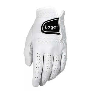 Fabrication professionnelle de qualité supérieure véritable véritable gants de golf en cuir de mouton Cabretta pour femme hommes conception de Logo personnalisé - Product Image 4