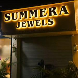 Letras Luminosas LED de Colores Mágicos, Ajustables, Creativas, de Acrílico, para Rótulos de Puertas, Uso Comercial - Product Image 6