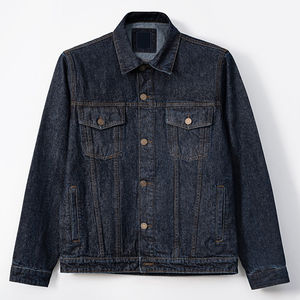 Chaqueta vaquera azul vintage personalizable para hombre, 100% algodón, talla XS, cubierta de invierno, Fabricante Mayorista OEM - Product Image 1