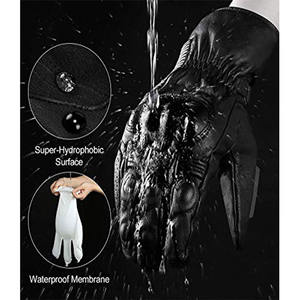 Guantes de Motociclismo Unisex de Piel Sintética PU, con Pantalla Táctil, Transpirables, Impermeables, de Secado Rápido, para Deportes al Aire Libre - Product Image 4