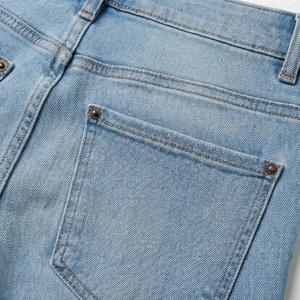 Jeans en denim classique décontracté respirant pour femmes, de haute qualité, coupe droite, pour toutes les occasions, pantalon élégant et tendance de qualité supérieure - Product Image 5