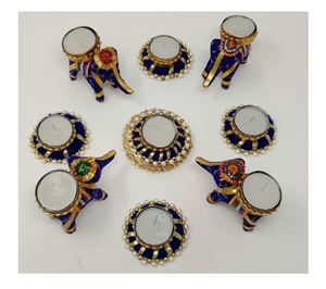 Bangoli hecho a mano para evento de boda, fiesta, decoración del hogar, regalo para mujeres, candelabro, venta al por mayor - Product Image 4