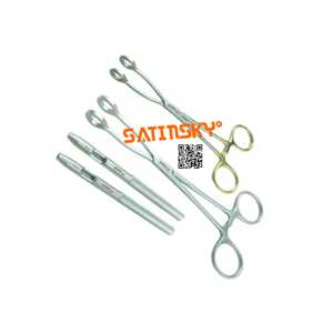 Pince de positionnement en plastique à design à fossettes, instrument chirurgical, aiguille à fossettes, outil de chirurgie pour la suture - Product Image 1