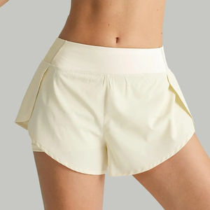 <b>Women</b> <b>Shorts</b> Mid <b>Waisted</b> Running <b>Shorts</b> Quick Dry Athletic Workout <b>Shorts</b> Double Layer Fitness & Yoga <b>Shorts</b> With Pockets - Product Image 5