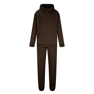 Conjunto de 2 piezas al por mayor polar deportivo Joggers trajes logotipo personalizado hombres conjuntos color sólido 3D Puff estampado chándales para hombres - Product Image 4