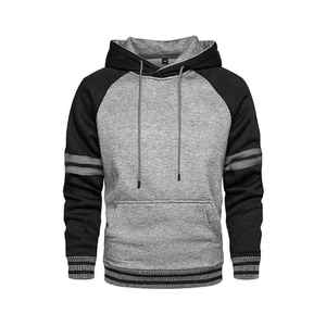 100% Cotton 500gsm Unisex Hoodies Flared Sweatpants New Button Style Oversized Zip-up O-Neck DIY Pattern Knitted hoodies - Product Image 4