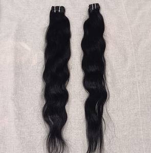 Extensiones de cabello humano virgen natural sin procesar para niñas y mujeres Estilo de cabello liso con textura de onda profunda - Product Image 2