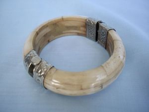 Pulseras y Brazaletes de Boda Estilo Punk Hechos a Mano con Hueso Natural Ecológico para Mujer - Product Image 4