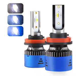 Fabricante 6000K 8000K Tricolor Faros Car Led Bulb <span class=keywords><strong>H1</strong></span> H3 9005 9006 9012 H7 H11 3 Color Led Faros - Product Image 2