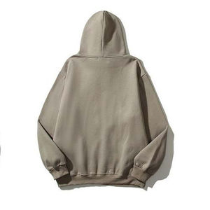 Sweat à capuche en coton et polyester épais personnalisable pour homme avec technique de tissage noir pour logo imprimé bouffant pour l'hiver - Product Image 4