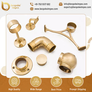 Bride murale sur mesure de haute qualité finition laiton Impex Rampe de barre standard DIN avec garantie de 3 ans 325gm - Product Image 3