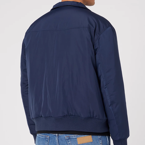 NUEVA Chaqueta Bomber Negra Cortavientos para Hombre con Cuello Alto, Secado Rápido, Transpirable, Logotipo Personalizado y Cierre de Cremallera - Abrigo Cálido de Invierno - Product Image 5