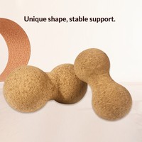 Rouleau de massage en liège, rouleau cacahuète, ensemble de yoga 5-10cm, libération myofasciale, thérapie des points de pression, relaxant musculaire naturel YS CK-MB-01
