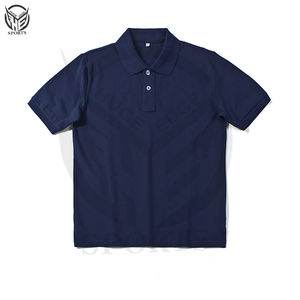 Golf de manga corta para hombre 2025 personalizado para Polos tela de punto de patrón sólido con diseño de logotipo de marca propia - Product Image 1