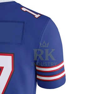 Maillot de football américain Nouveau design Personnalisé 100% Polyester Respirant Séchage rapide Antibactérien Protection UV Grande taille Court - Product Image 6