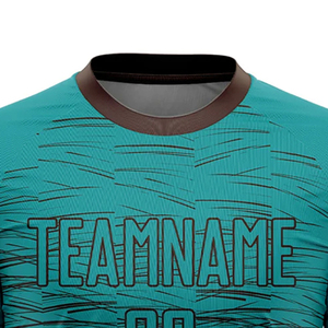 Uniforme de Fútbol Personalizado por Sublimación, Camiseta de Fútbol de Alta Calidad, 100% Poliéster, Manga Corta, Cuello Redondo, Secado Rápido - Product Image 3