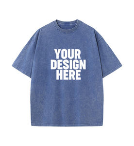 Vente en gros personnalisé 100% coton 230gsm DTG imprimé vintage lavé à l'acide fitness pour polos étiquettes formelles surdimensionnées pour hommes - Product Image 3