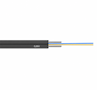 Kabel Drop FTTH Indoor 1 2 4 Core G657A1/G657A2 dengan Penyangga FRP/Baja LSZH