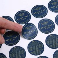 Étiquettes adhésives en vinyle écologiques, résistantes à l'huile et à l'eau, personnalisées, en feuille