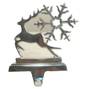 Christmas Tree With Star Silver Polish Metal <b>Stocking</b> <b>Holder</b> For Christmas Home Party Decorative - Product Image 5