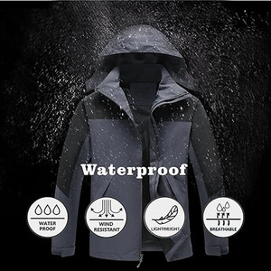แจ็กเก็ตกันฝนสำหรับผู้ชายเสื้อกันลมเสื้อแจ็คเก็ตฤดูใบไม้ผลิ - Product Image 3