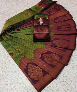 Beau sari en filet pour femmes avec broderie de mariée fantaisie et superbes tenues de fête pour les occasions de mariage - Product Image 4