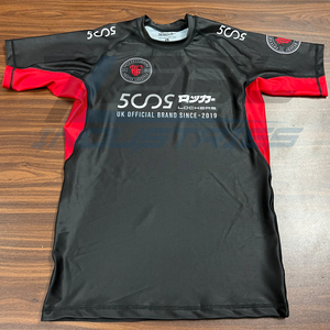 Custom Mma Rash Guards Sublimación Impresión Ultavoilet protección 240 GSM Compresión Grappling Bjj Rash Guards Hecho en Pakistán - Product Image 1
