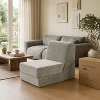 Sofá Cama Convertible de Espuma Viscoelástica, Soporte Ergonómico para el Cuerpo, Cama de Tamaño Completo, Alivia Eficazmente la Fatiga Cervical y Lumbar