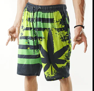 High Street Shorts de sport pour hommes Shorts de plage décontractés imprimés en usine pour l'embarquement de natation OEM solide - Product Image 6