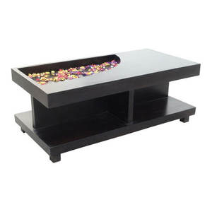 Meubles de Table pour la maison, l'hôtel, le salon, couleur noire, Table basse moderne en bois, forme carrée, Center de Table - Product Image 2