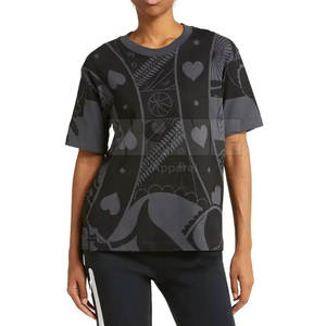 T-shirts à la mode de sublimation de meilleure qualité pour femmes avec logo personnalisé Tops d'été les plus vendus - Product Image 1