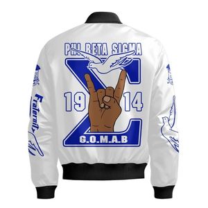 Giacca in Raso Phi Beta Sigma 1914, Stile Varsity Blu per Fraternità Greca, Abbigliamento Personalizzato Big Sigma di Qualità - Product Image 5