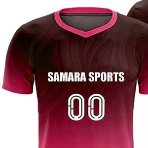 Conjunto de camiseta de fútbol personalizado uniforme de equipo desgaste de entrenamiento al por mayor último uniforme de fútbol reversible unisex barato Premium - Product Image 2