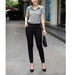 Pantalons chino en coton léger de qualité supérieure pour femmes, prix bas, couleur unie, coupe slim, pantalons chino pour femmes, fournisseur BD - Product Image 2