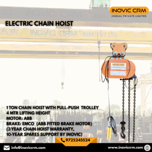 Nuevo Polipasto de Cadena de 1 Tonelada con Motor ABB de Alta Resistencia para Hoteles y Plantas de Manufactura, Control Remoto, 3 Años de Garantía por Inovic - Product Image 2