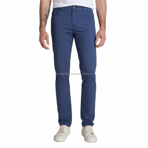 Pantalons slim marron pour homme sur mesure OEM - Vente en gros sous marque privée - Product Image 1