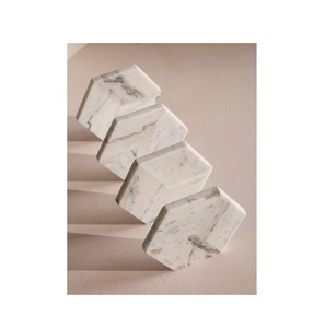 Dessous de verre en pierre de marbre-Conception personnalisée écologique pour la maison, le restaurant et le bar 5mm d'épaisseur Décoration de mariage et de fête - Product Image 6