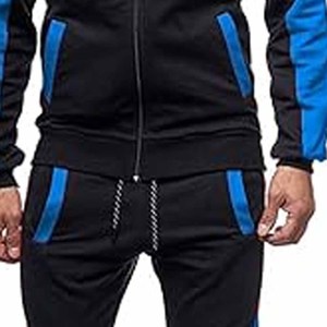 Ensemble de survêtement deux pièces personnalisé avec logo, décoré de strass, poche zippée, sweat à capuche et pantalon de jogging, pour le sport et les loisirs, par Dress Sports - Product Image 3