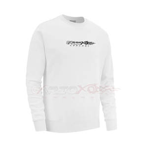 Sweat Homme Manches Longues Ombre Col Ras du Cou Logo OEM Couleur Blanche Sweat Streetwear pour Homme - Product Image 2