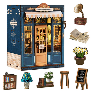 Productos <span class=keywords><strong>de</strong></span> Librería Personalizados, un Rincón <span class=keywords><strong>de</strong></span> Libros DIY y Kit <span class=keywords><strong>de</strong></span> <span class=keywords><strong>Casa</strong></span> en Miniatura para Decoración <span class=keywords><strong>de</strong></span> Estantería Personalizada - Product Image 4